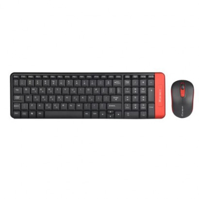 Keyboard & Mouse Wireless Element KB-590WMS Black/Red 