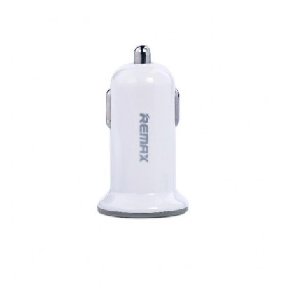 Car Charger Remax 2,1A USBx2 Dual Mini White 