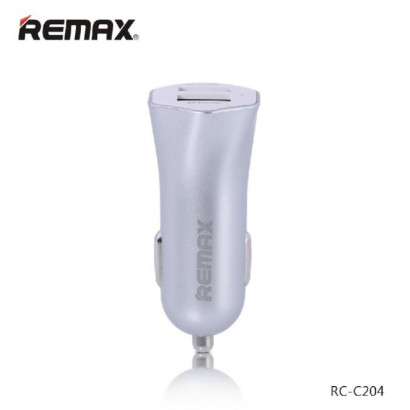 Car Charger Remax 2.4A USBx2 Silver RCC204 