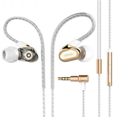 Earphone Remax Double Moving-coil RM-580 Gold 