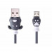 Charging Cable Remax Micro USB Grey 1m Fortune RC-106m 