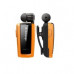 Retractable Bluetooth Mini Headset iXchange Orange - UA25XB 